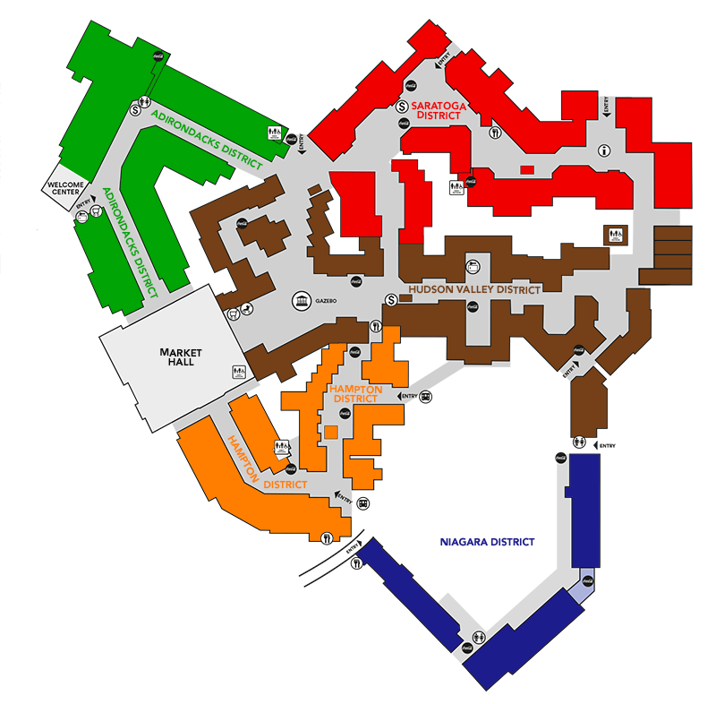 Map of Woodbury Commons