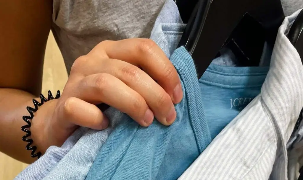 jcrew material check woodbury common