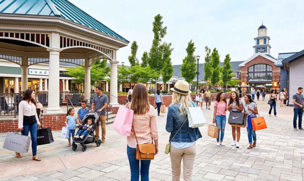 Mother's Day gift shopping at Woodbury Common Premium Outlets, Central Valley NY