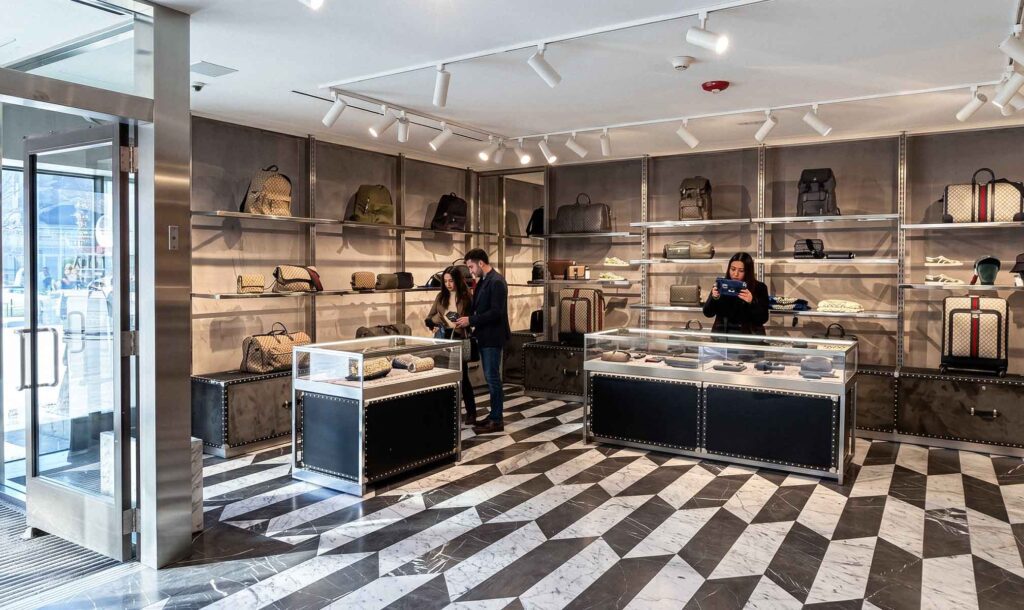 Gucci outlet at Woodbury Common — luxury shopping with 20-40% off retail prices